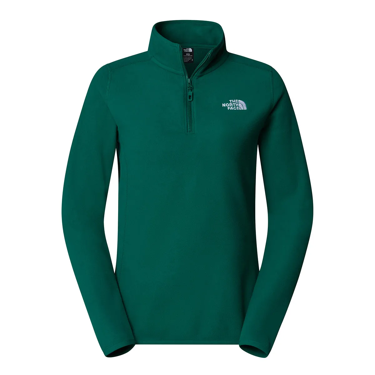 100 Glacier Quarter Zip Fleece - Evergreen