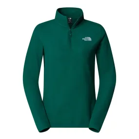 100 Glacier Quarter Zip Fleece - Evergreen