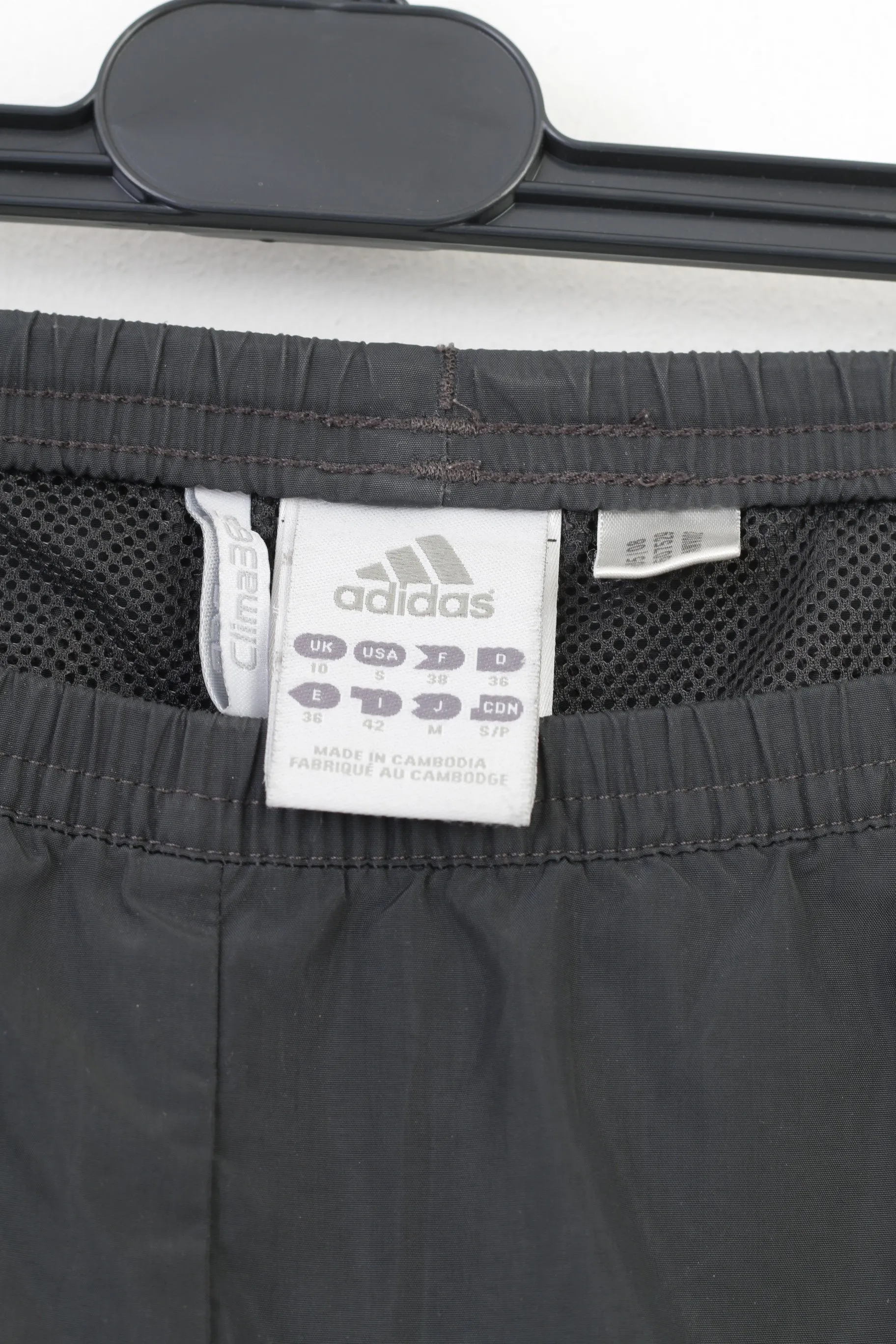 Adidas Woman 10 Trousers 3Stripes Grey  Pockets Elastic Waistband Top