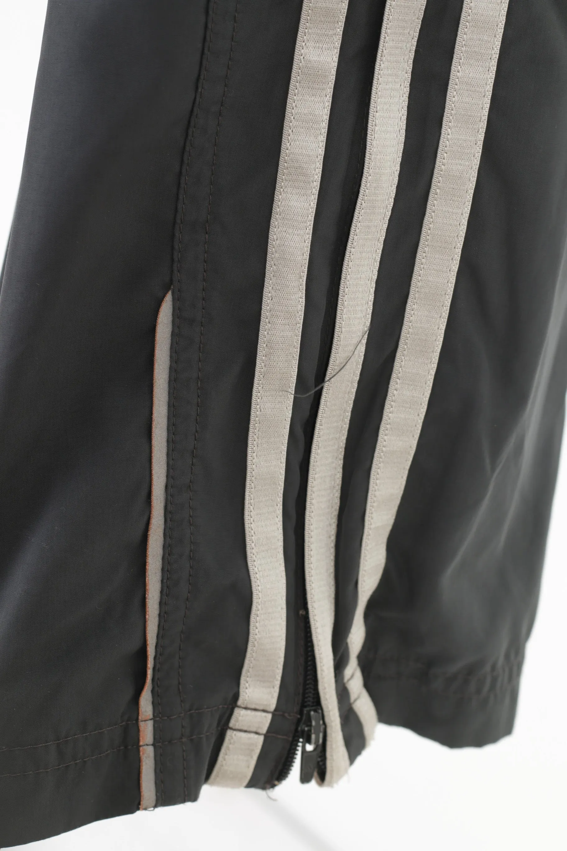 Adidas Woman 10 Trousers 3Stripes Grey  Pockets Elastic Waistband Top