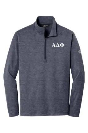 Alpha Delta Phi - North Face 1/4-Zip Fleece - White Embroidered Letters