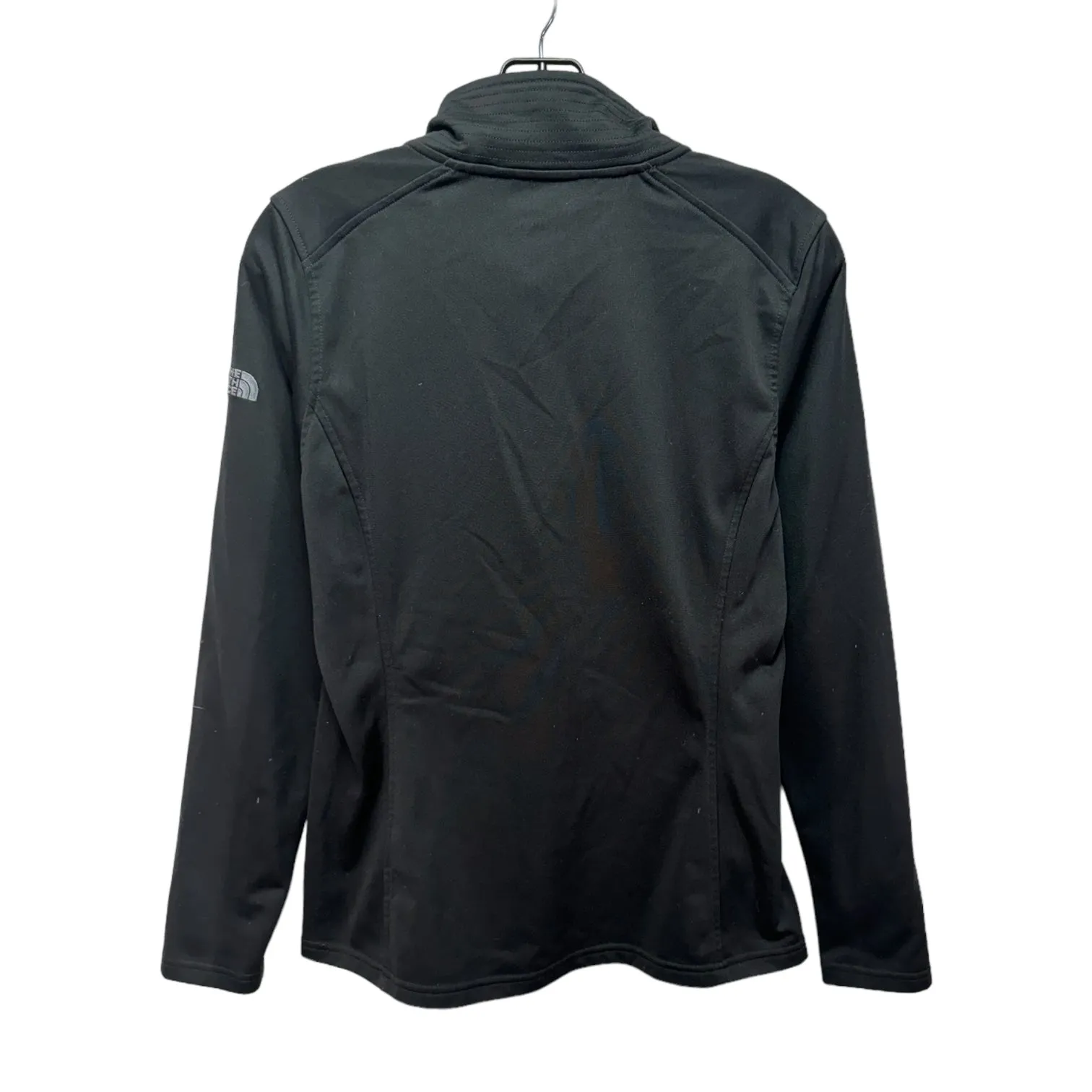 Athletic Top Long Sleeve Collar By The North Face In Black, Size: M