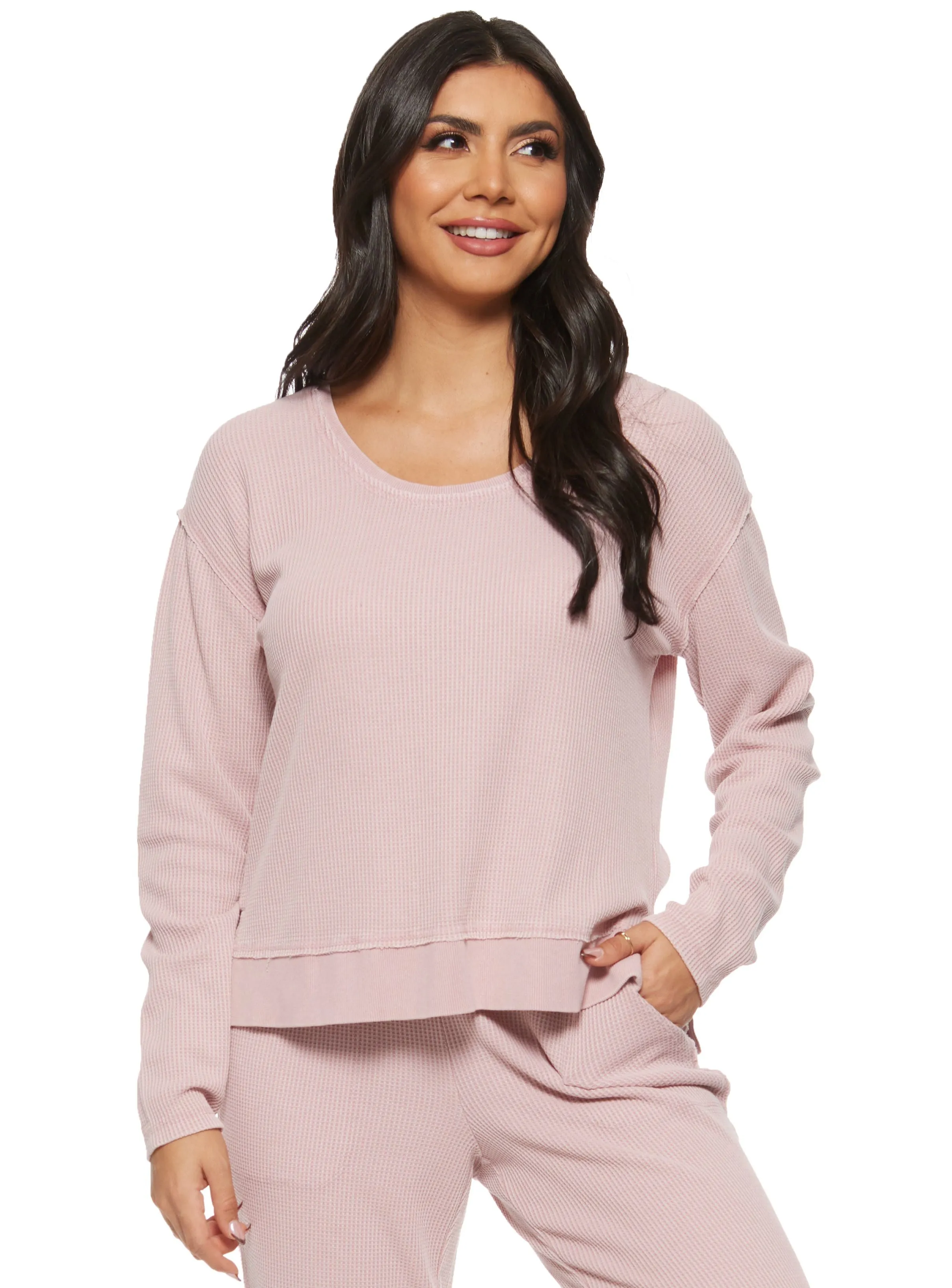 Audrey LS Thermal Knit Top