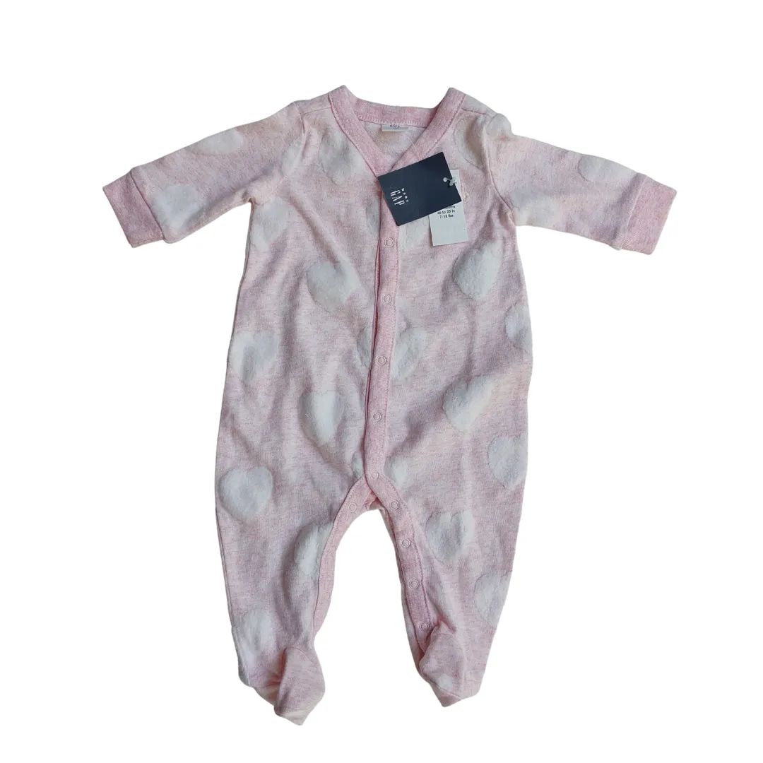 Baby Gap Pink and White Onesie (0 - 3 Months) | Brand New |