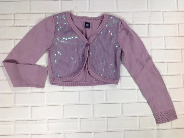 Baby Gap Purple Print SEQUINS Top