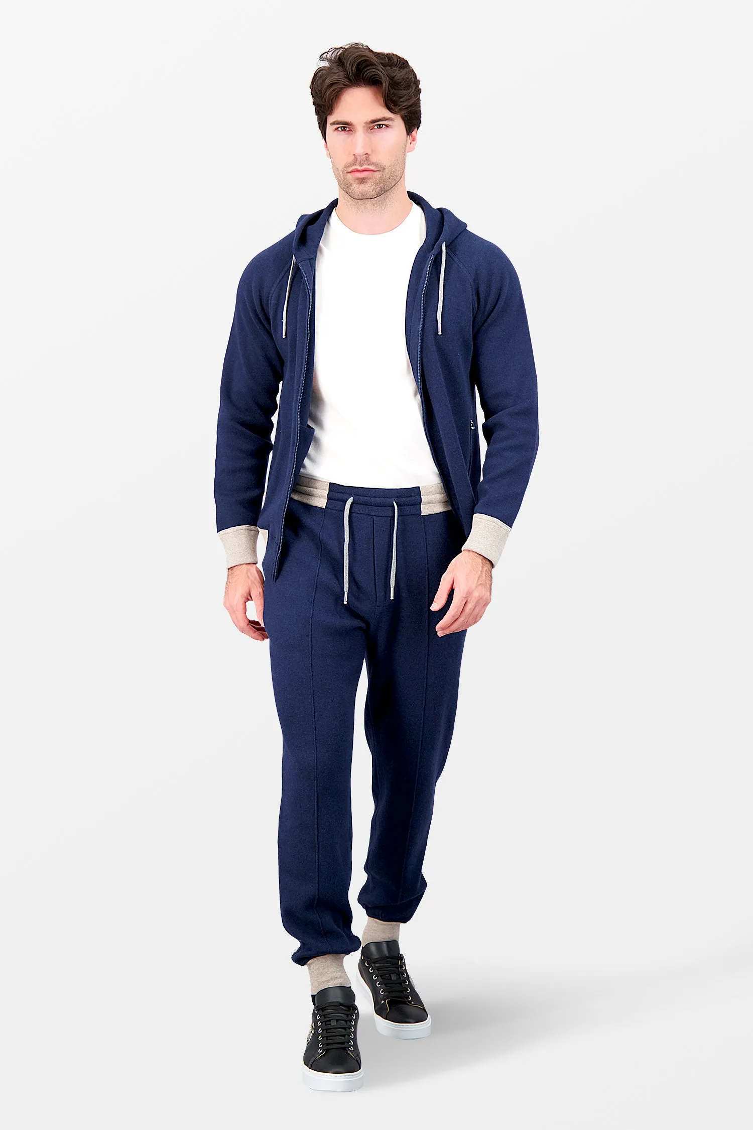 Barba Napoli Tracksuit Blue Hoodie