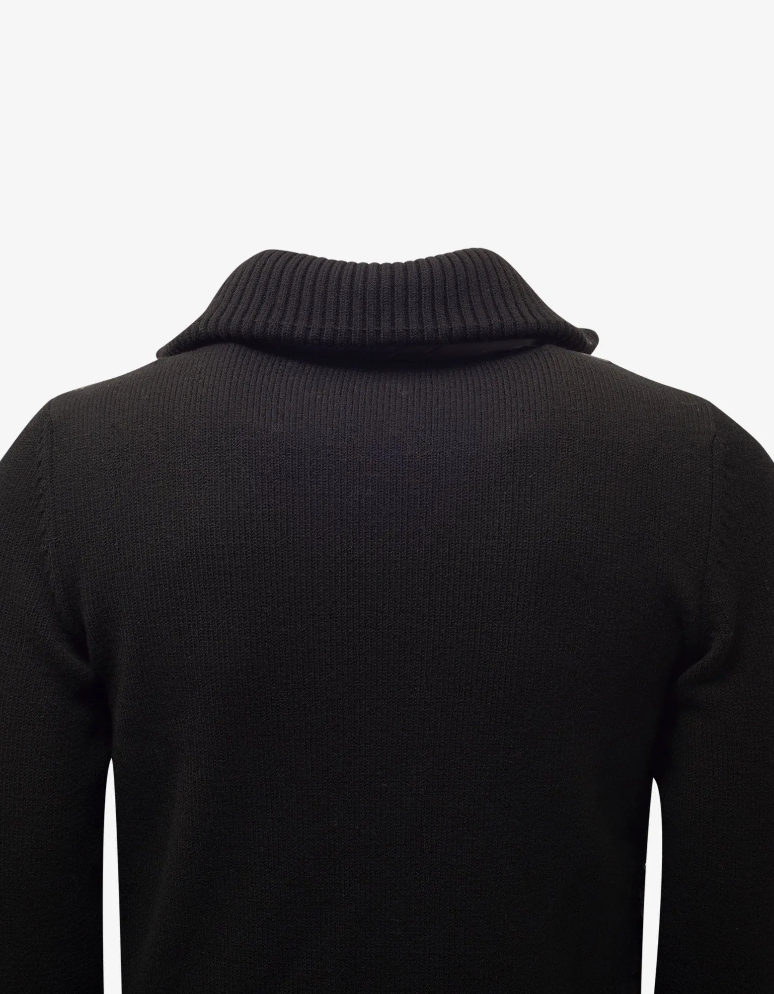 Black Nylon Front Cardigan