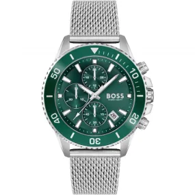 BOSS Admiral Chronograph 46mm Green Quartz Men's Watch