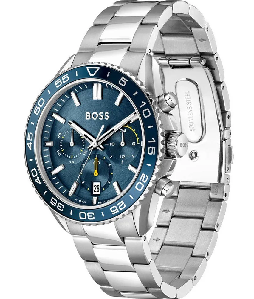 BOSS Runner 43 mm Blue Quartz Men's Watch