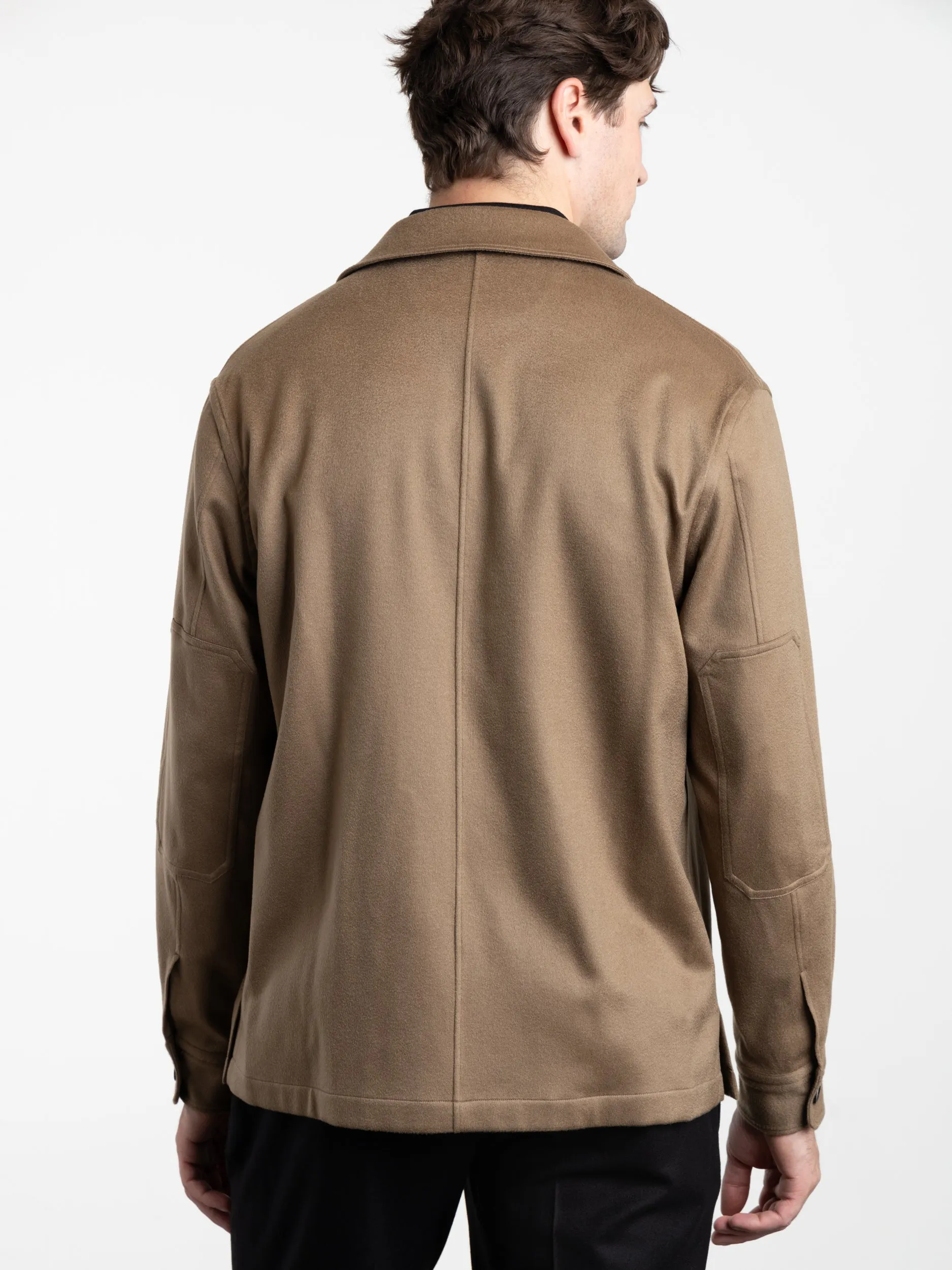 Brown Oasi Cashmere Alba Overshirt