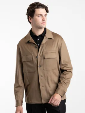 Brown Oasi Cashmere Alba Overshirt