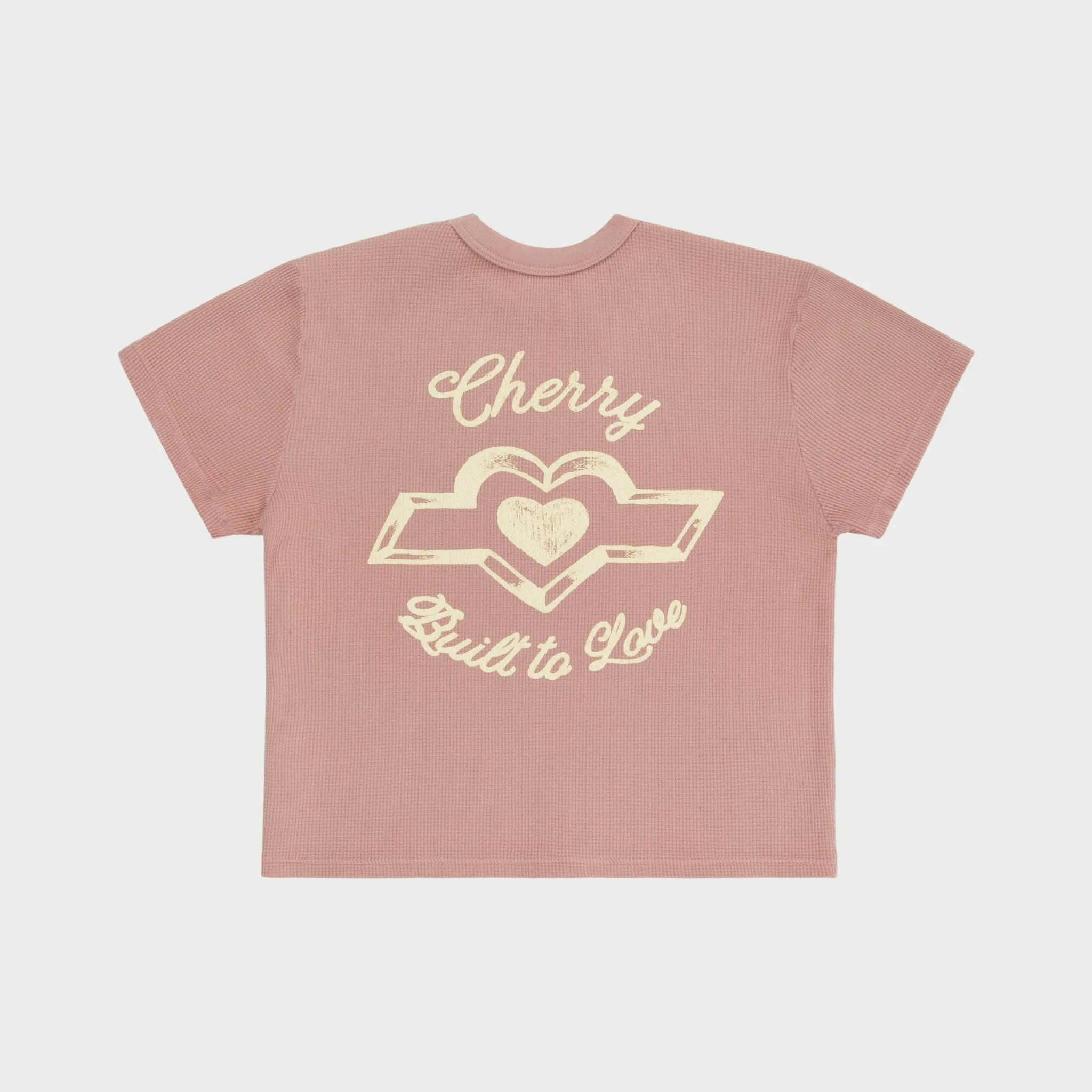 Built to Love Thermal Baby Tee (Rose)