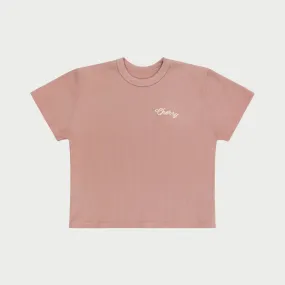 Built to Love Thermal Baby Tee (Rose)