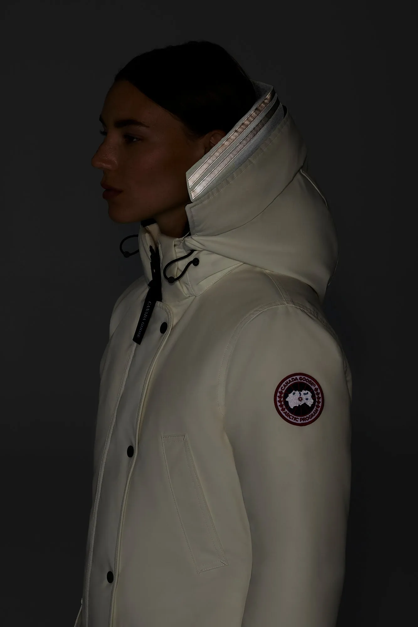 Canada Goose Embossed Hood Trim