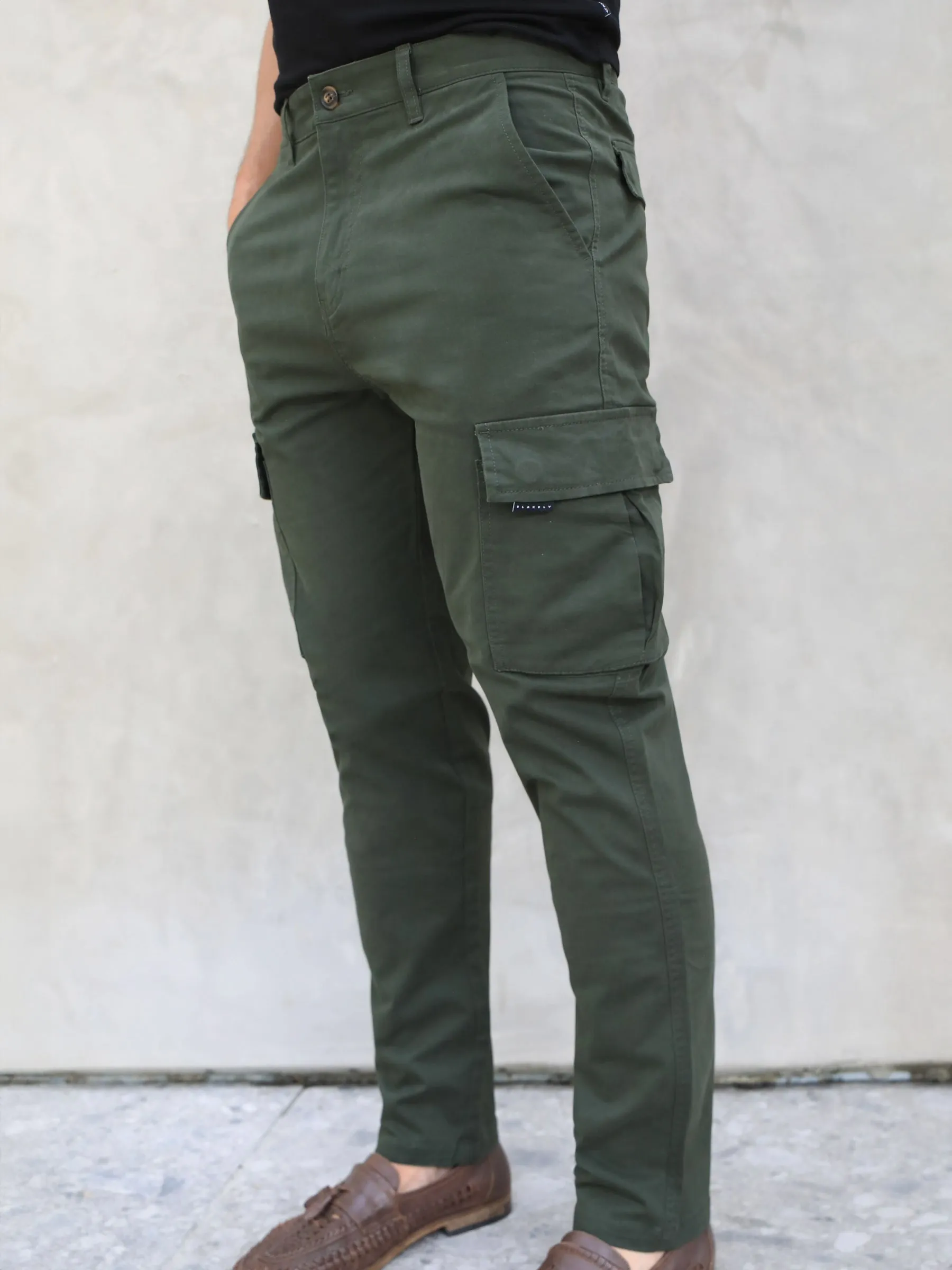 Cargo Trousers - Khaki Green