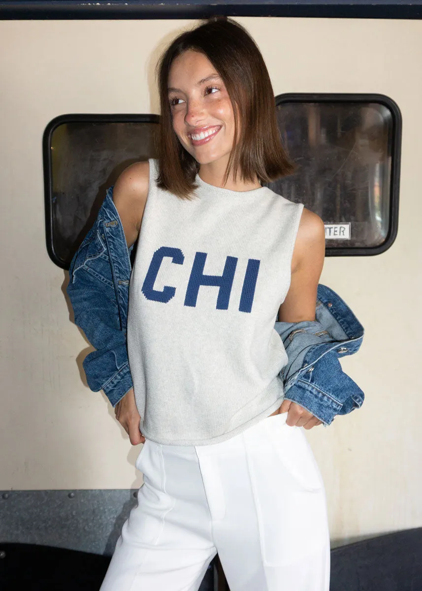 Chi Sweater Vest - Navy