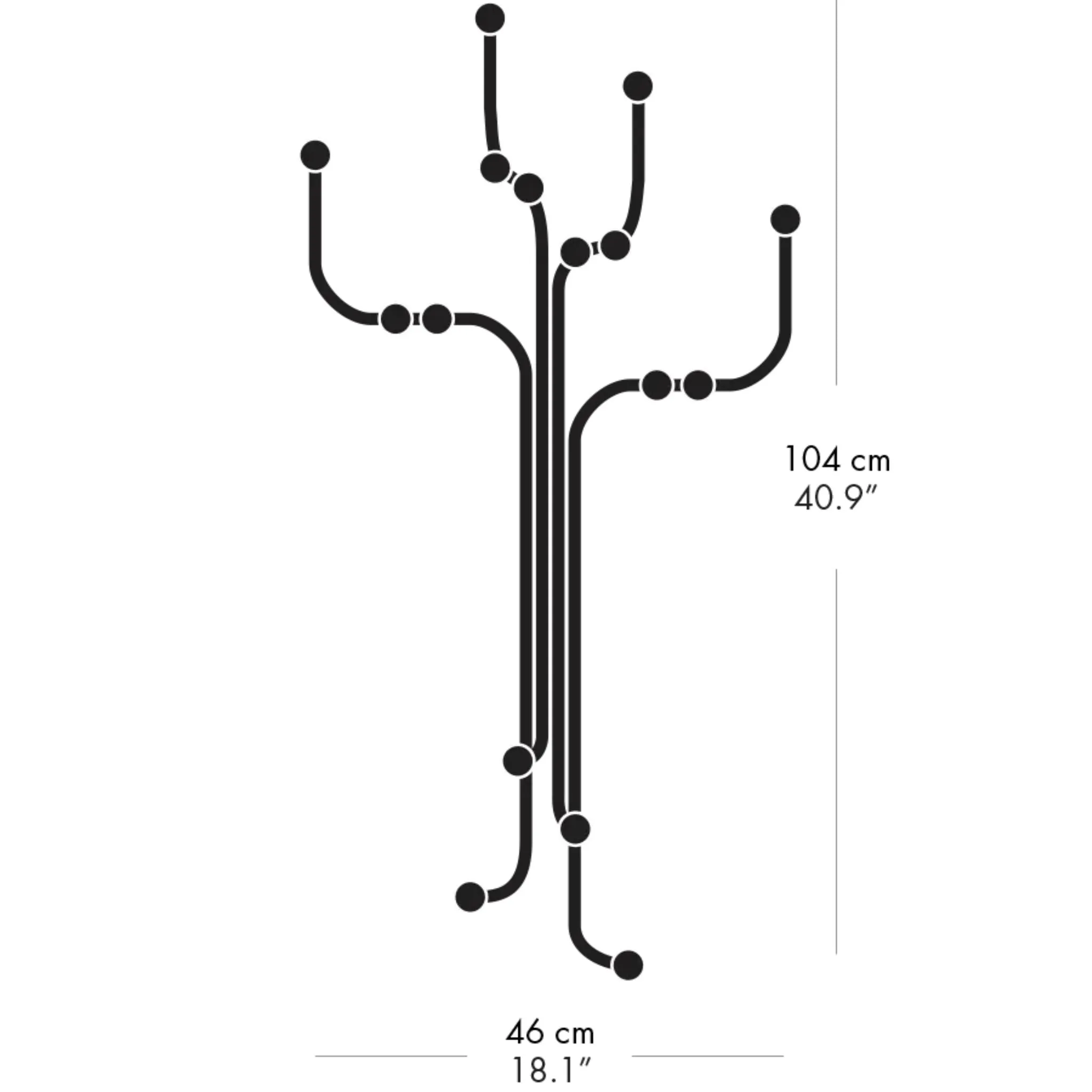 Fritz Hansen Wall Coat Tree