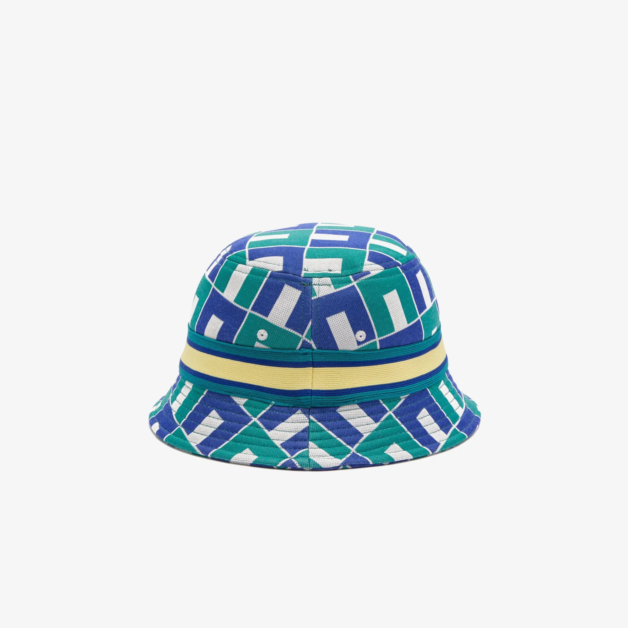 Interlock Jacquard Patterned Bucket Hat