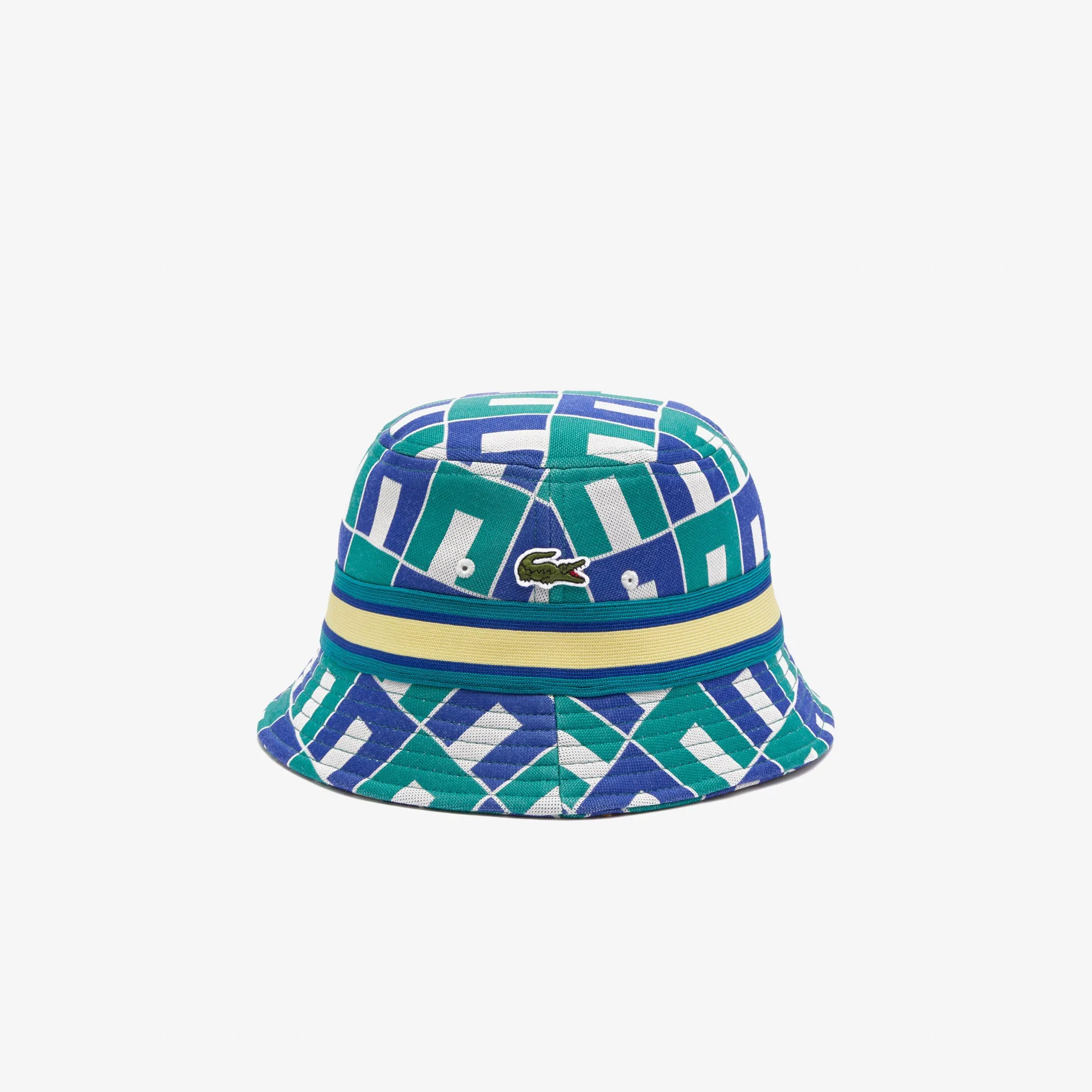 Interlock Jacquard Patterned Bucket Hat