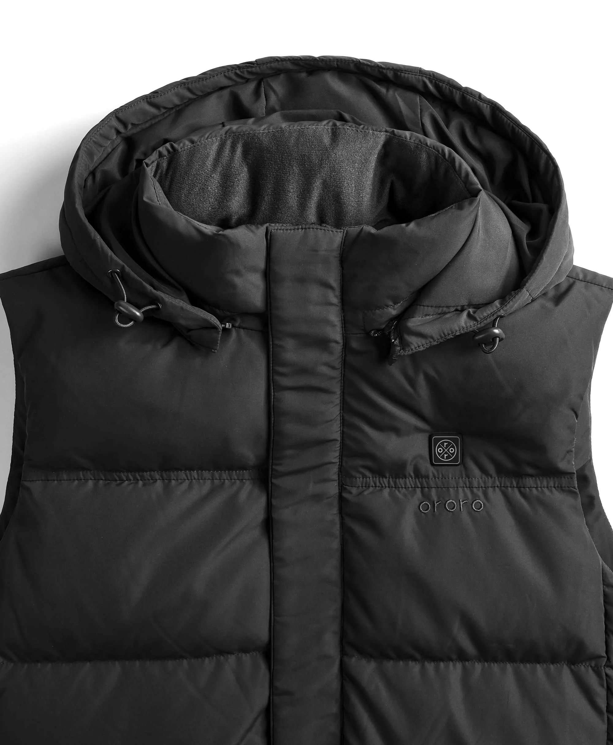 Men's Heated Down Vest - Black/Blue