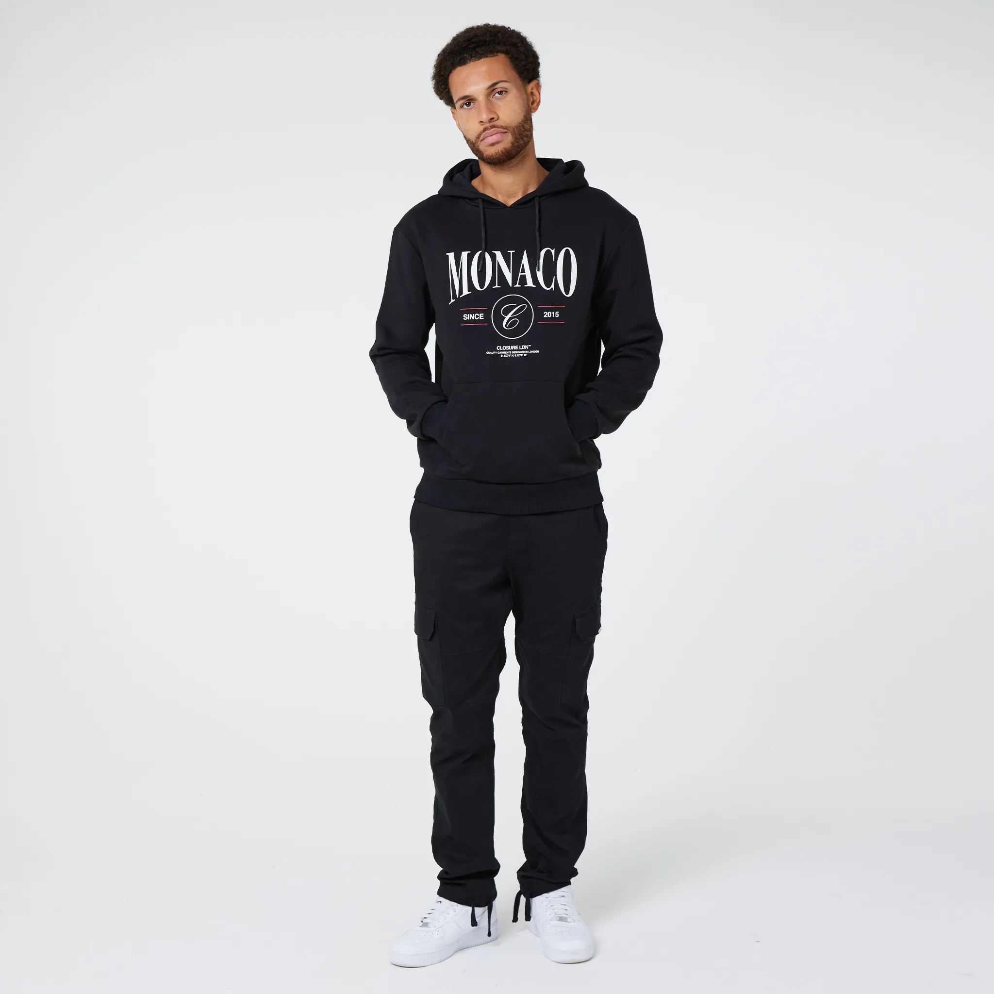 Monaco Emblem Hoody | Black