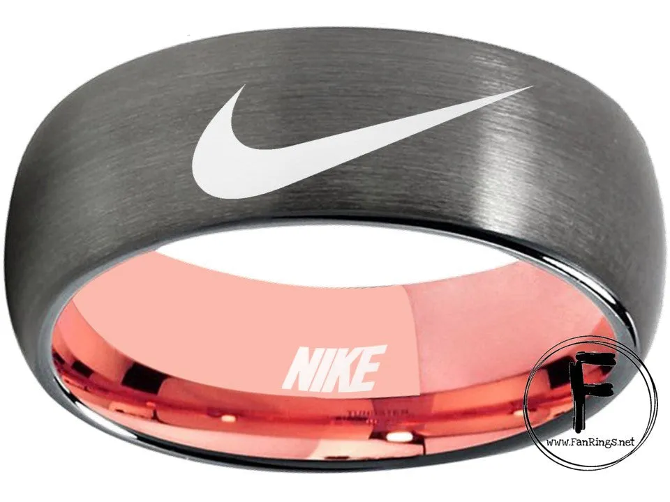 Nike Ring Matte matte Gold Band Wedding Band #nike #nikeair #justdoit