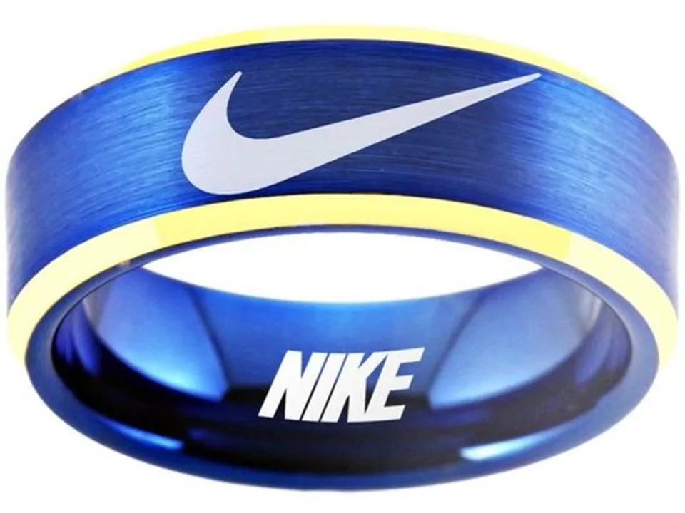 Nike Ring Matte matte Gold Band Wedding Band #nike #nikeair #justdoit