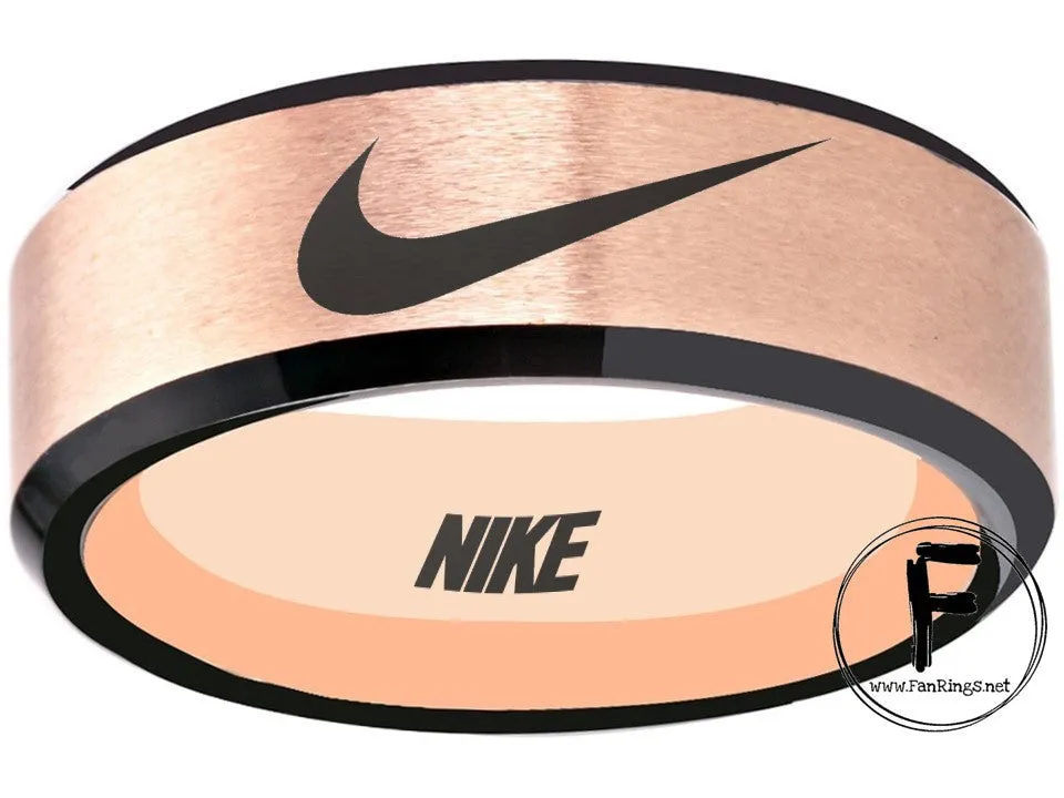 Nike Ring Matte matte Gold Band Wedding Band #nike #nikeair #justdoit