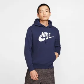 Nike Sportswear Club Fleece Hoodie - MIDNIGHT NAVY/MIDNIGHT NAVY/WHITE