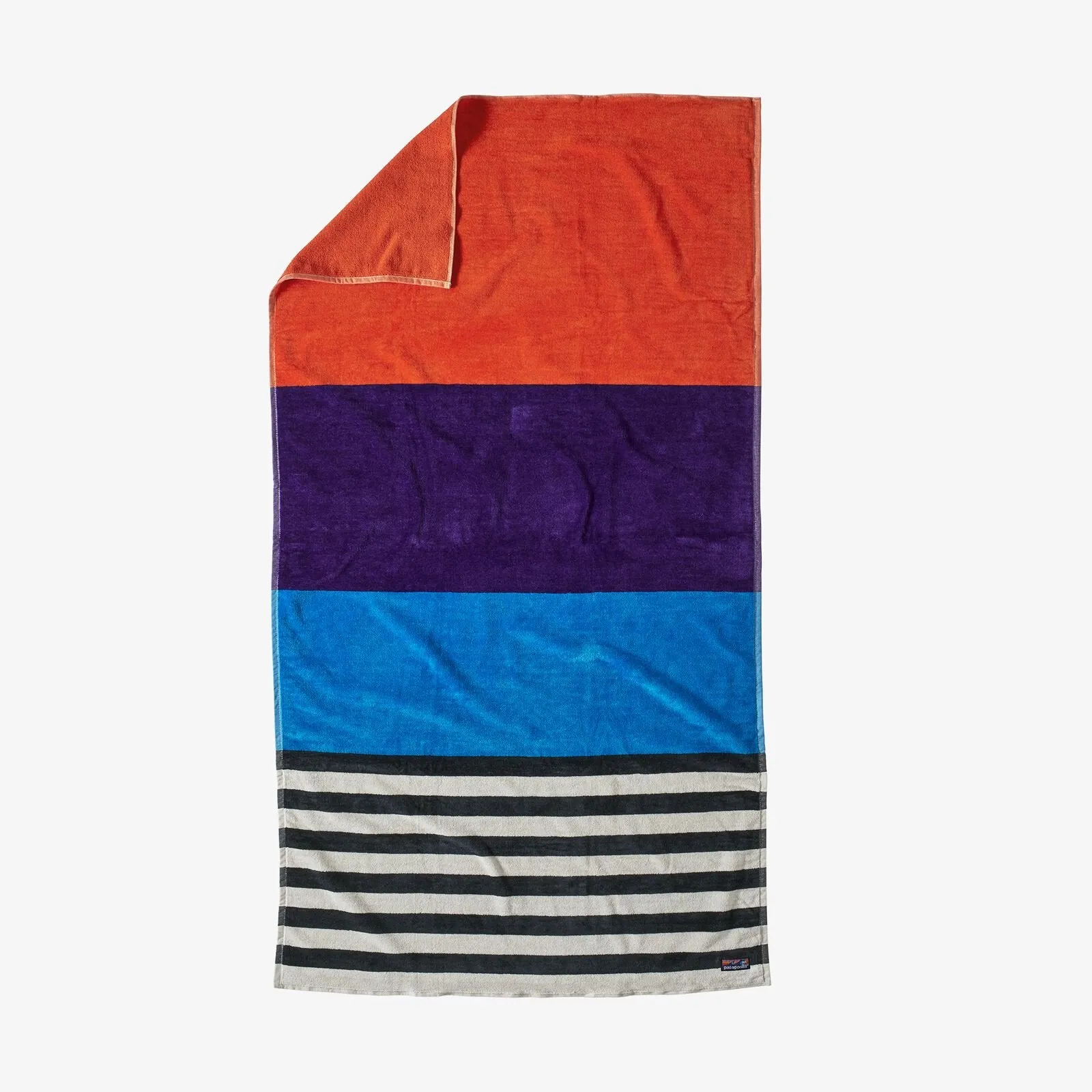 Patagonia Fitz Roy Campfire Orange Organic Cotton Beach Towel