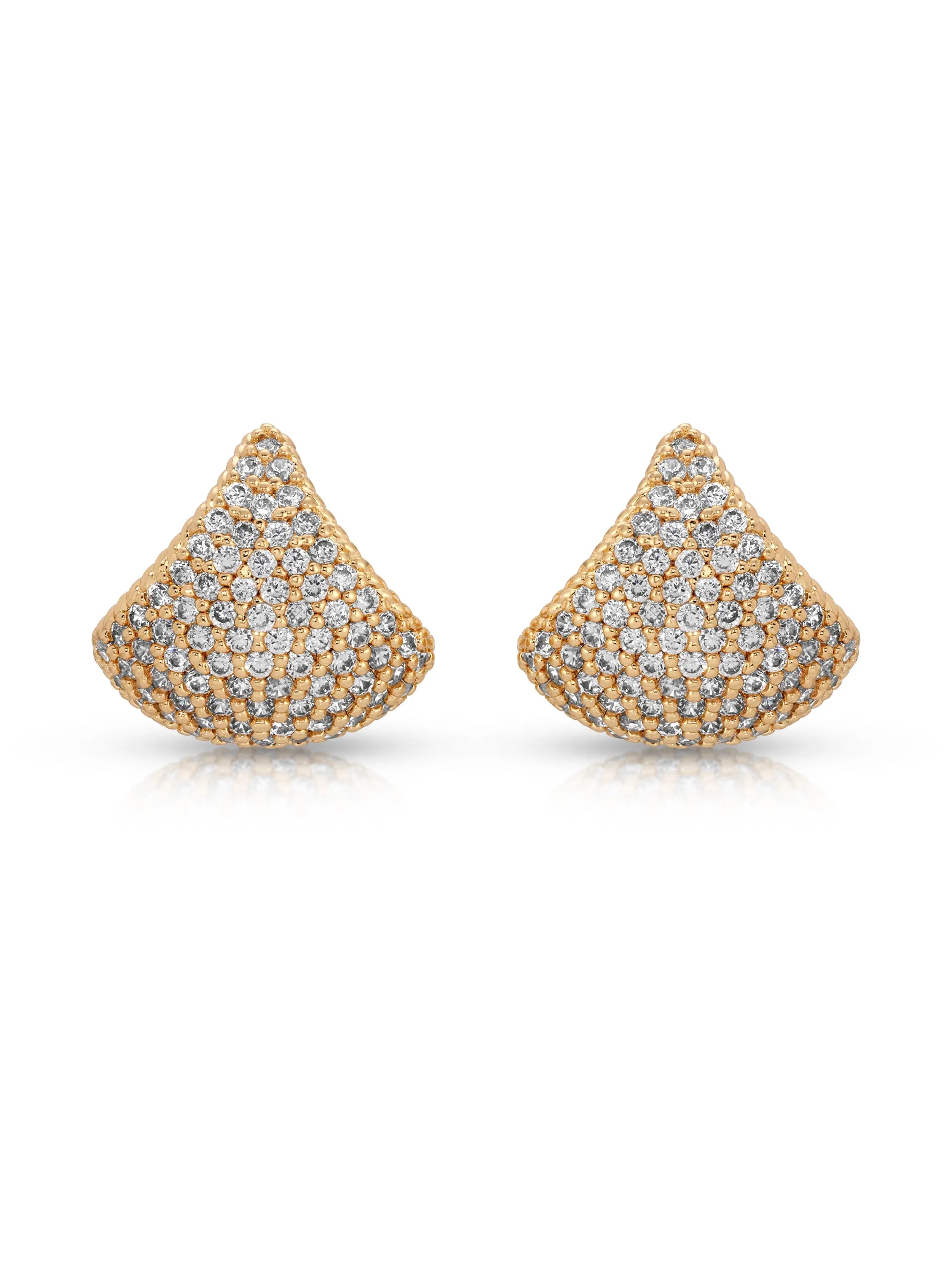 Pavé Encrusted Huggie Hoops