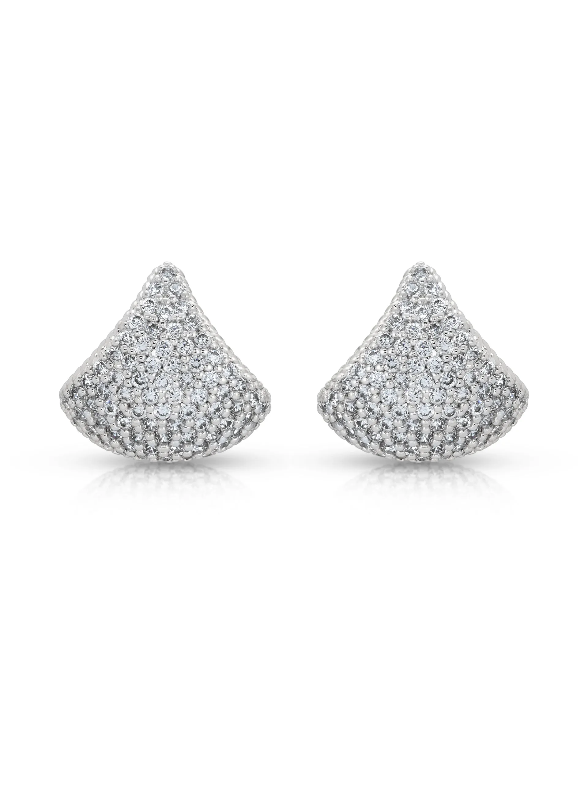 Pavé Encrusted Huggie Hoops