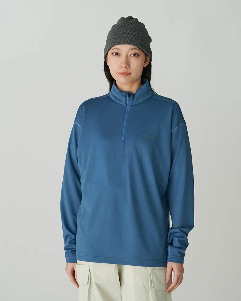 Pe/Wo Hybrid Half Zip T-Shirt