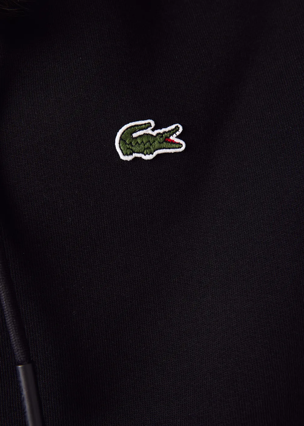 Sweat-shirt zippé Lacoste noir