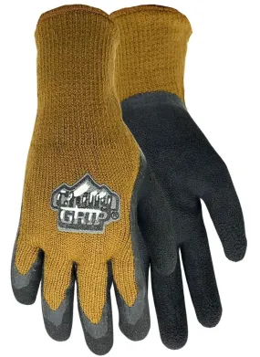 TA315 CHILLY GRIP®BROWN KNIT LINER W FOAM LATEX PALM - PAIR