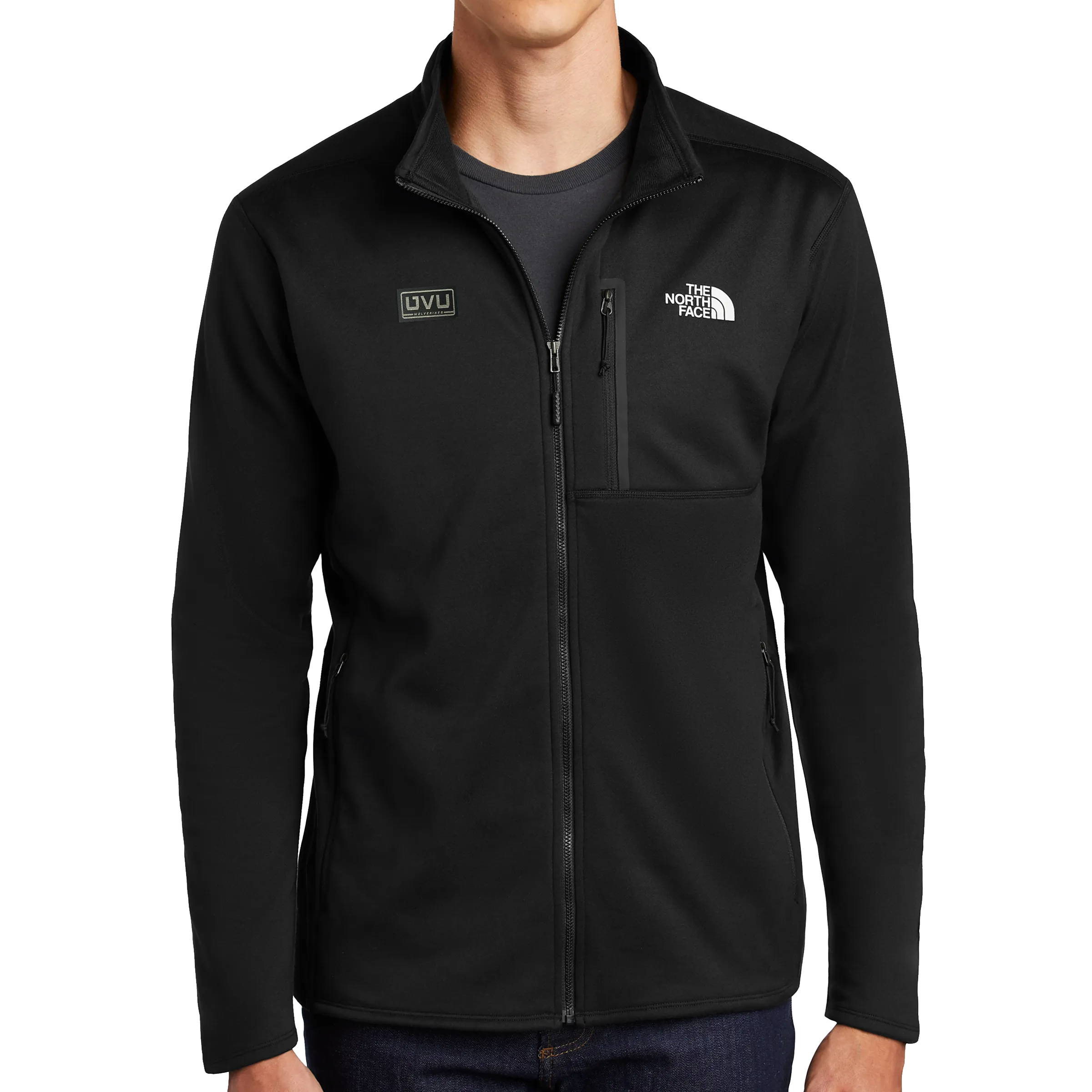 The North Face Skyline Full-Zip Fleece Jacket- Pleather Mono Patch