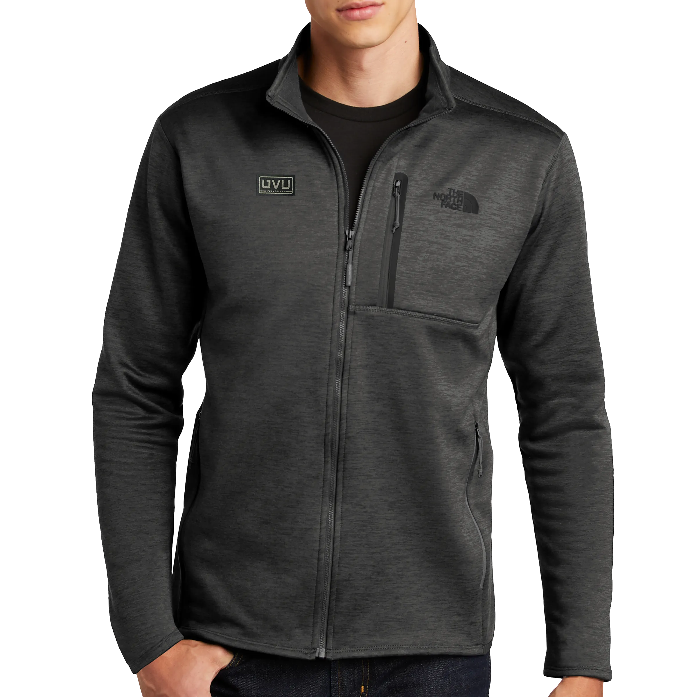 The North Face Skyline Full-Zip Fleece Jacket- Pleather Mono Patch