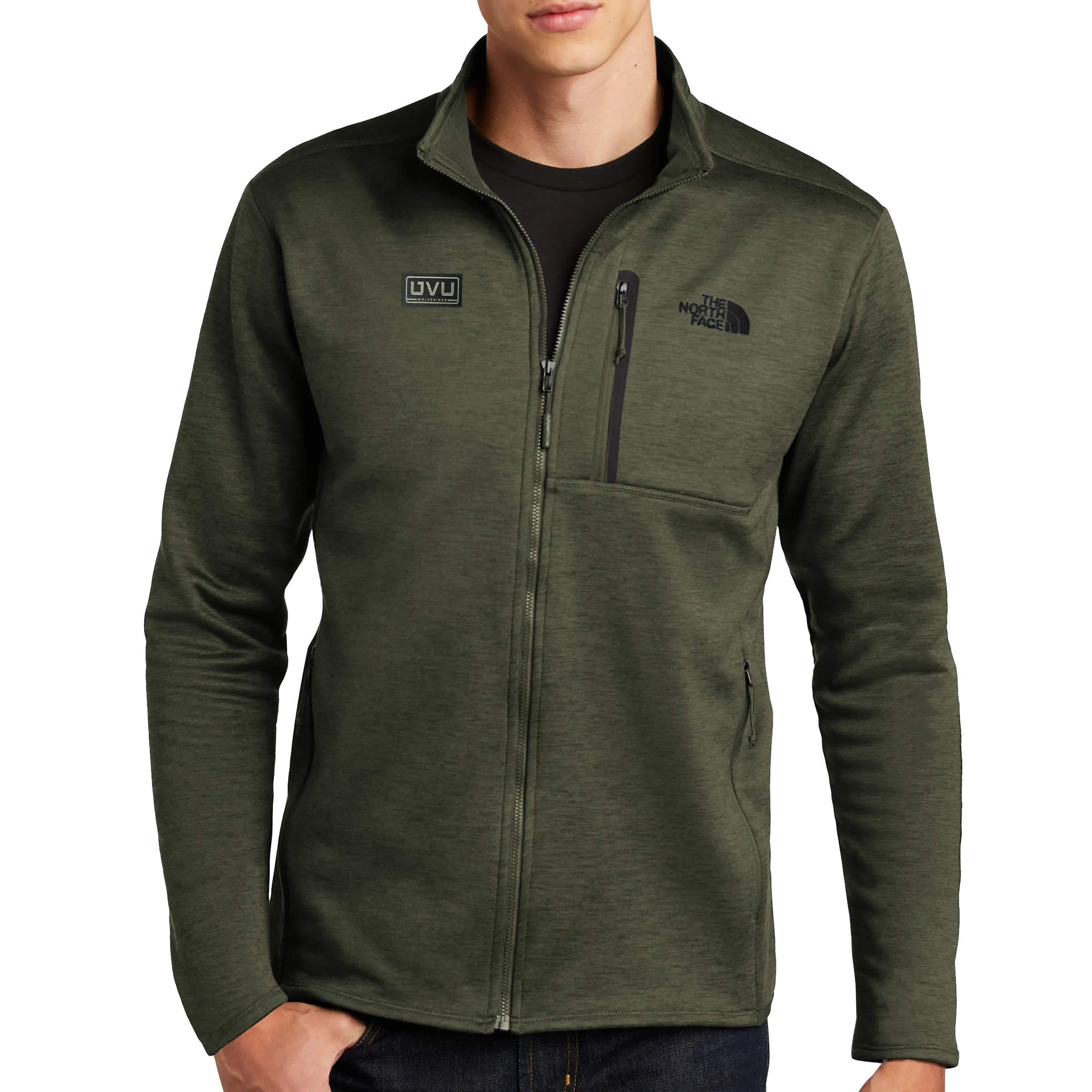 The North Face Skyline Full-Zip Fleece Jacket- Pleather Mono Patch