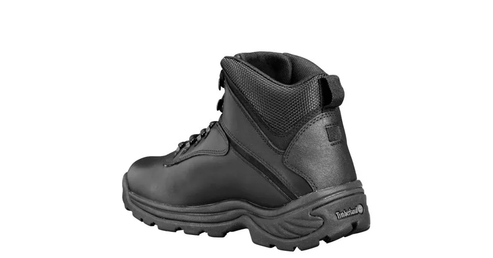 Timberland Men's White Ledge Waterproof Mid Hiking Boot Black Full-Grain (TB012122001)